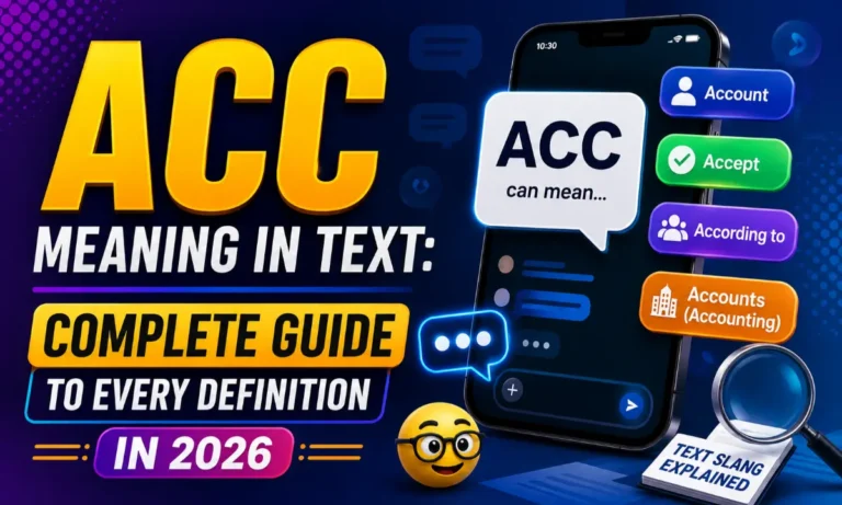 ACC Meaning in Text