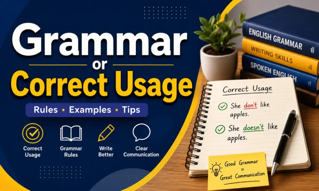 Grammar or Correct Usage