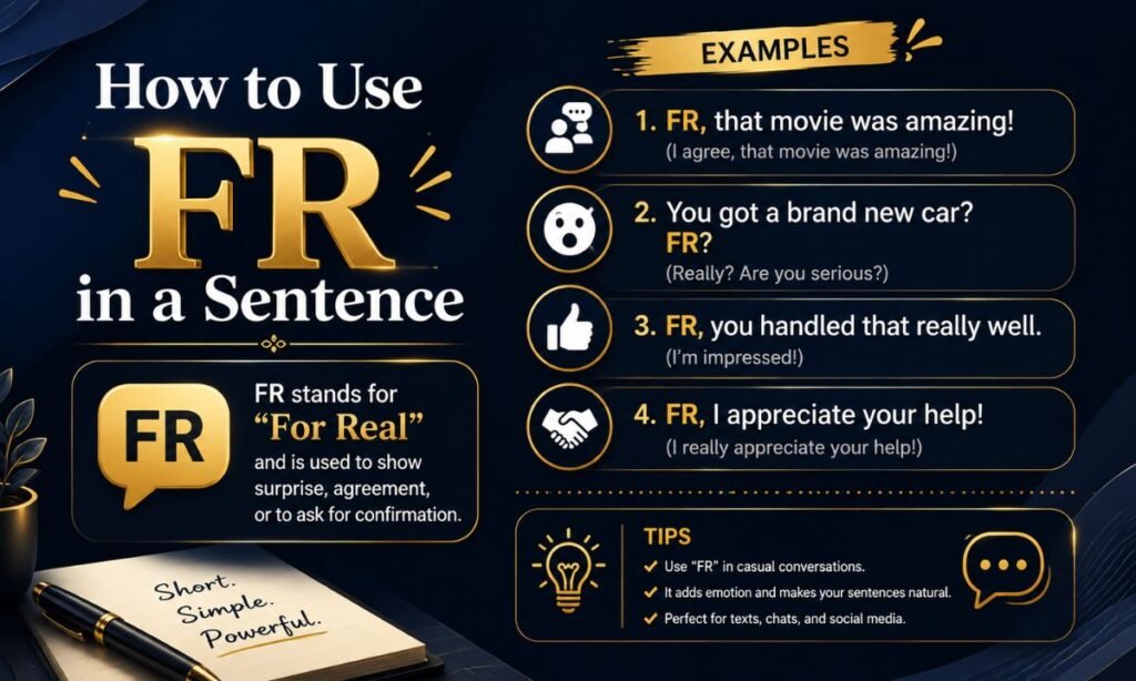 How to Use FR in a Sentence