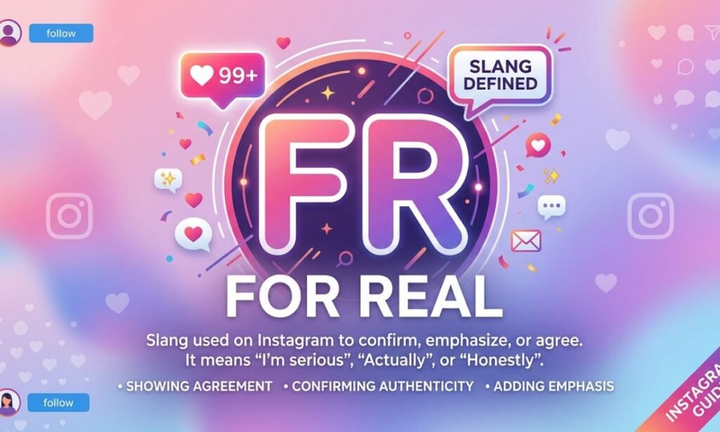 Meaning of fr in instagram