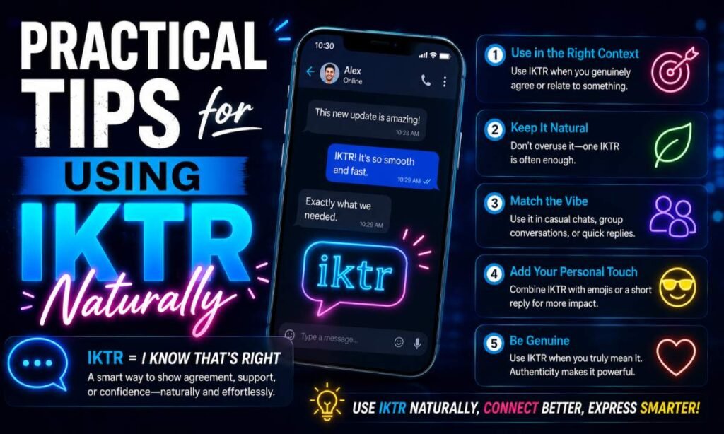 Practical Tips for Using IKTR Naturally