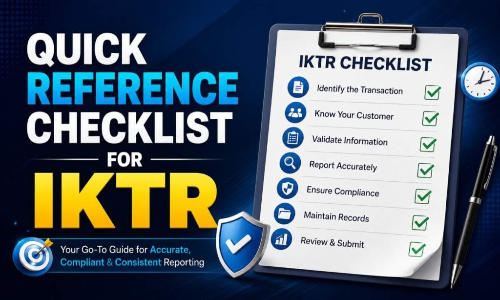 Quick Reference Checklist for IKTR