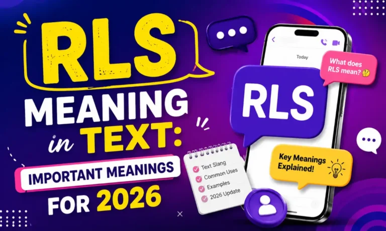 RLS meaning in text 2026