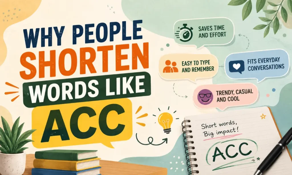 Shorten Words Like ACC