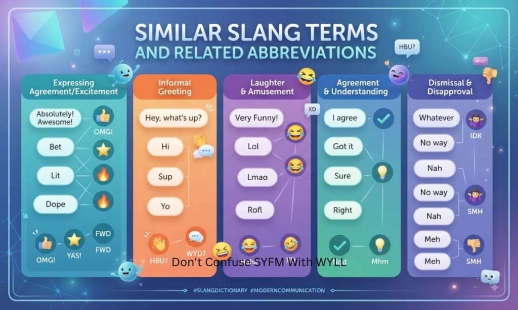 Similar Slang Terms and Related Abbreviations