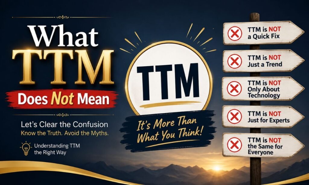 What TTM Does Not Mean