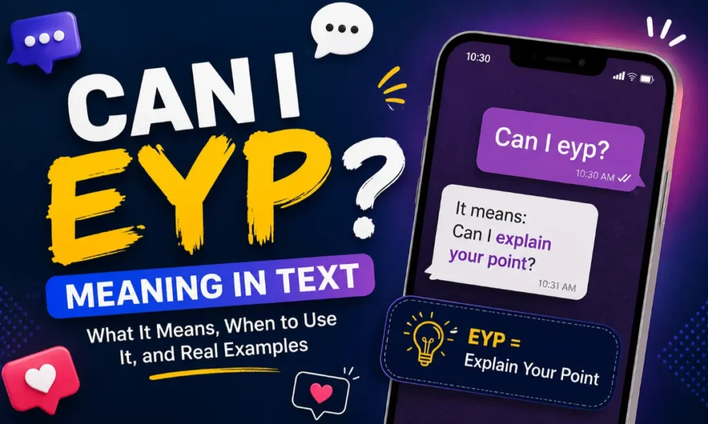 can i eyp in text